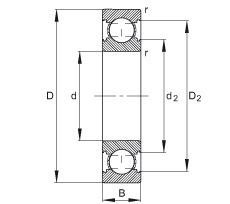 S 6205-C, ă(ni)Y(ji)(gu)C (j) DIN 625-1 ˜ʵҪߴ