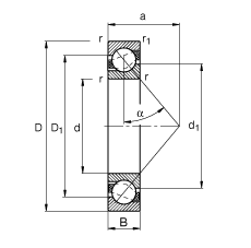 ǽ|S 7207-B-JP,  DIN 628-1 ˜ʵҪߴ|  = 40