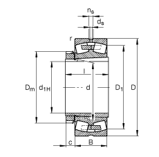 {(dio)ĝLS 23256-K-MB + H2356X, (j) DIN 635-2 (bio)(zhn)Ҫߴ, F׺;o